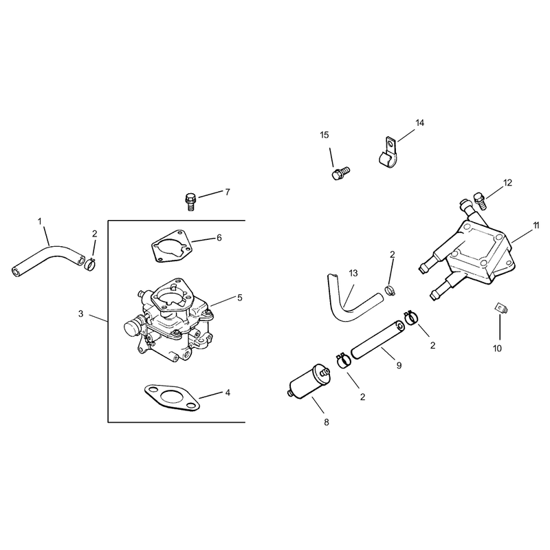 Group 8 Fuel System Assembly Kohler CH740-0007