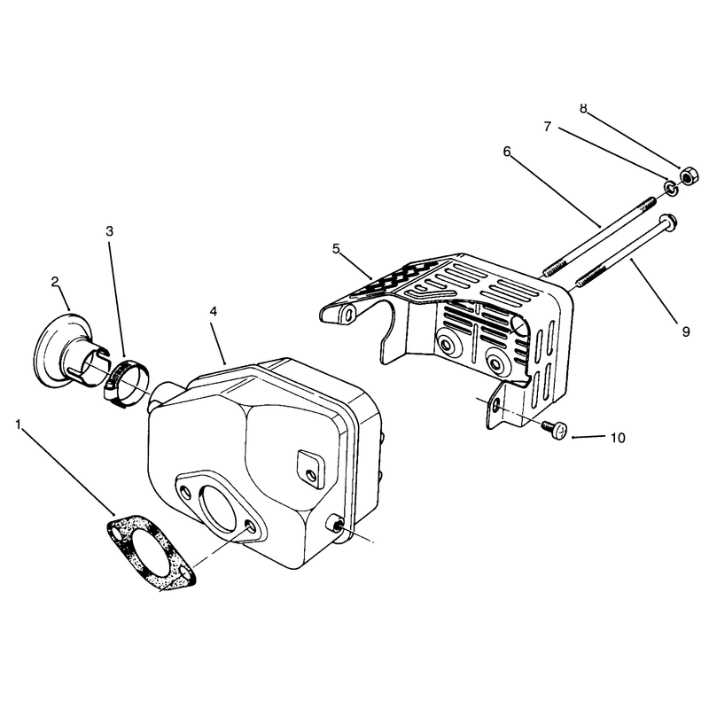 Muffler Assembly Model No 47pp3-3