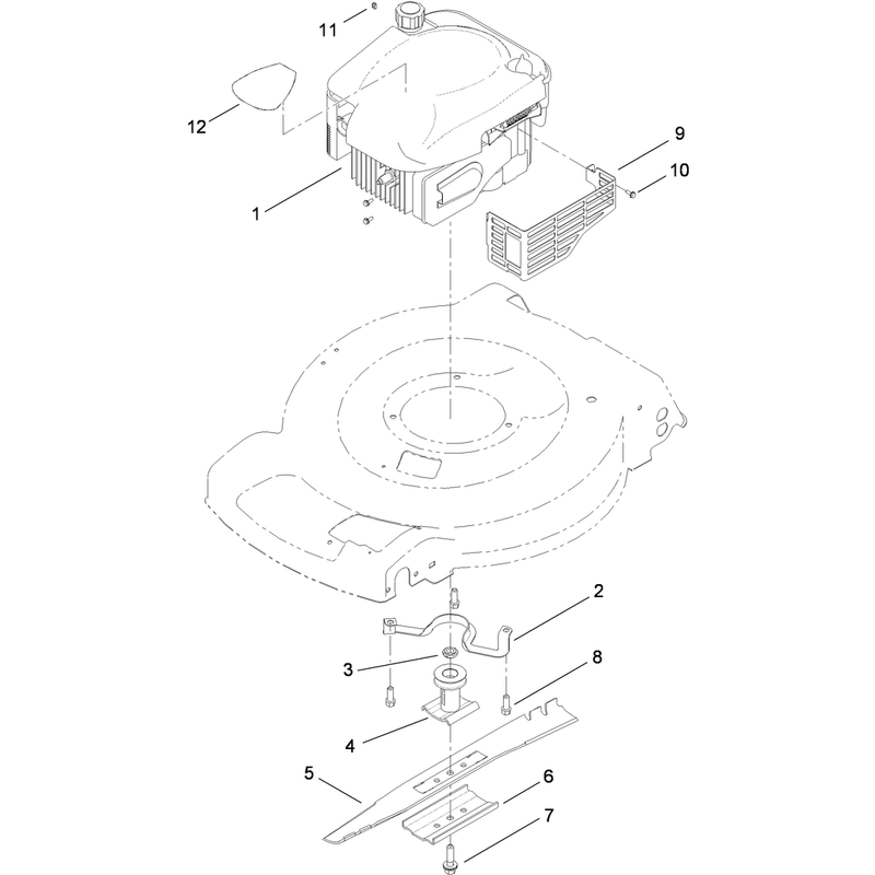 Engine and Blade Assembly
