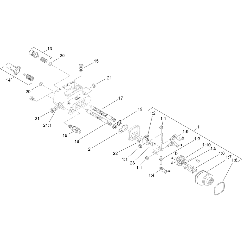 Two Spool Valve Assembly No. 106-9307