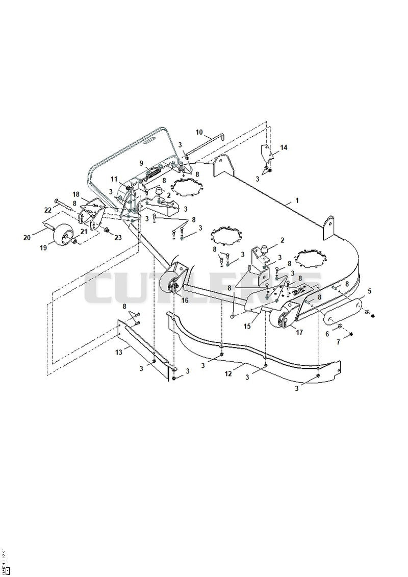 52" Mower Deck - Rollers