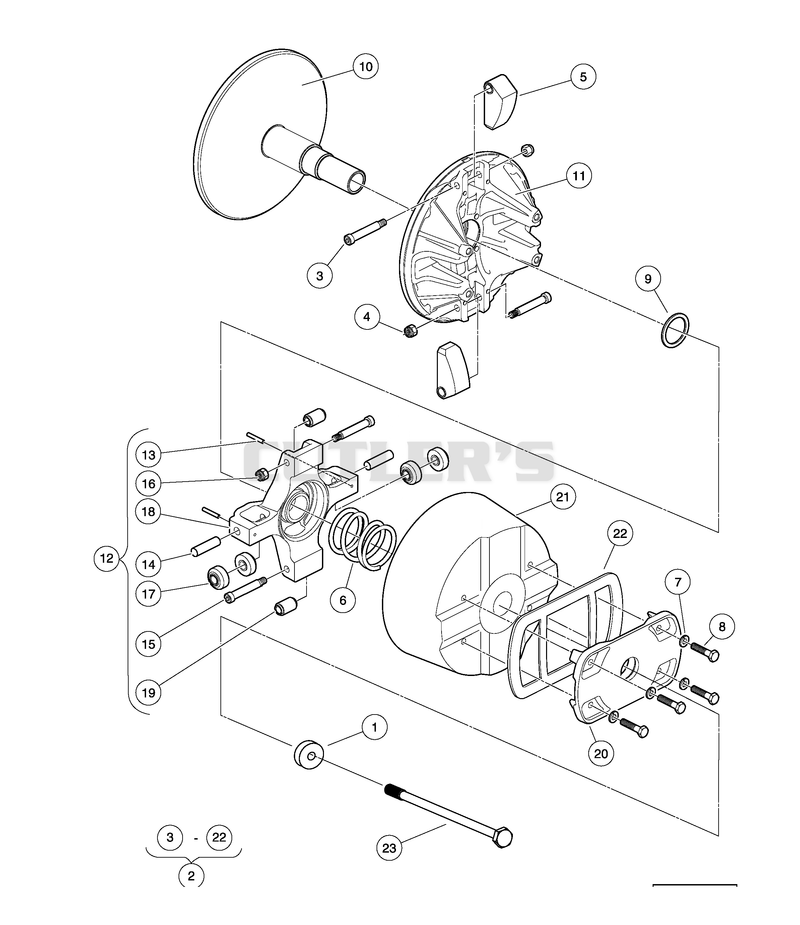 Drive Clutch - Gasoline Vehicles