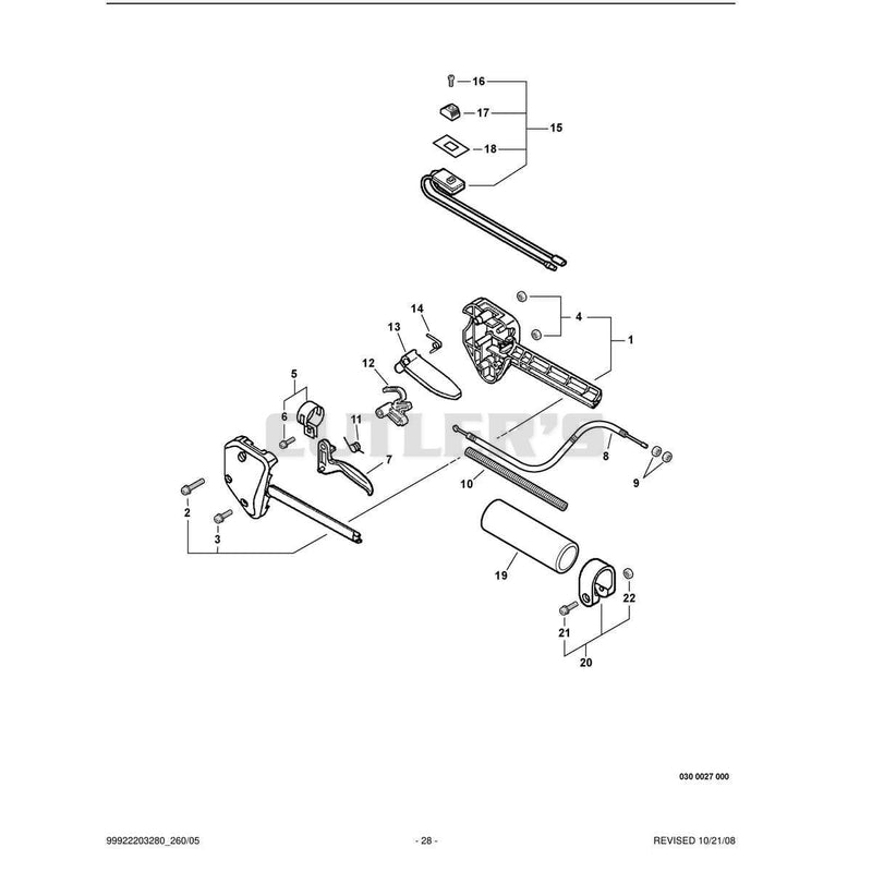 Control Handle,Throttle Cable, Ignition Switch