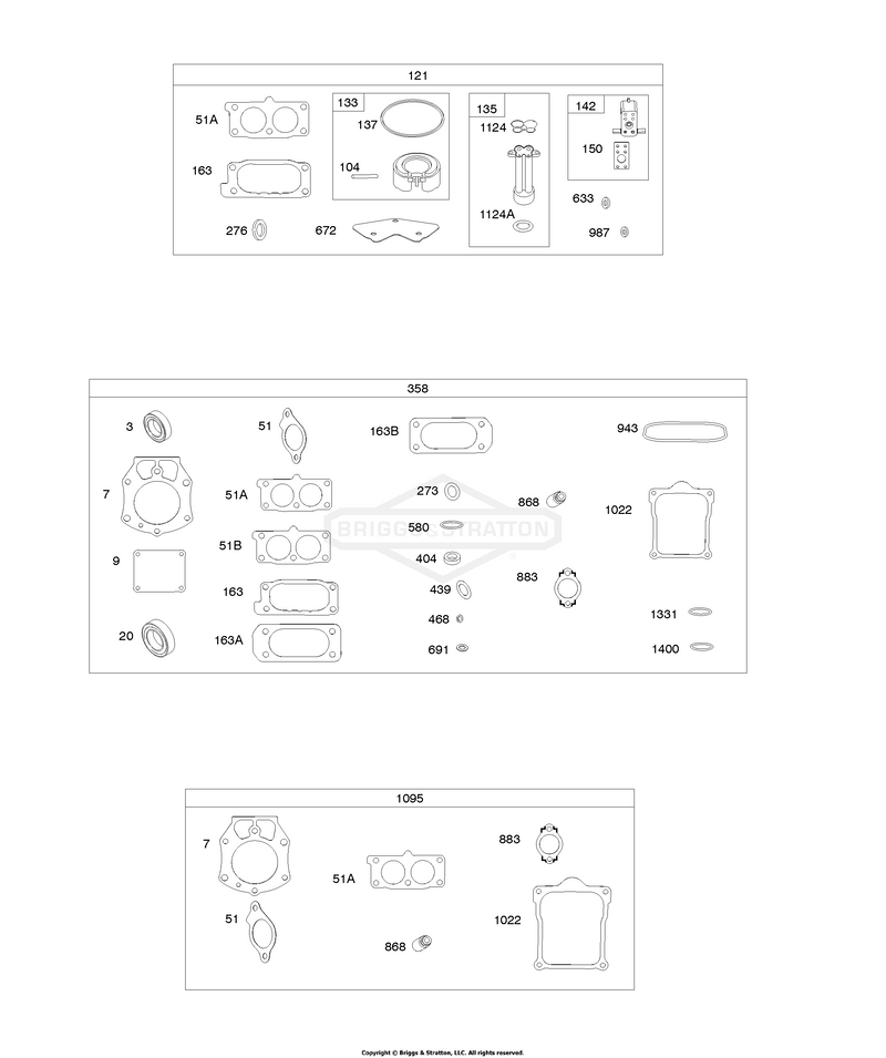 Carburetor Overhaul Kit, Engine/Valve Gasket Sets