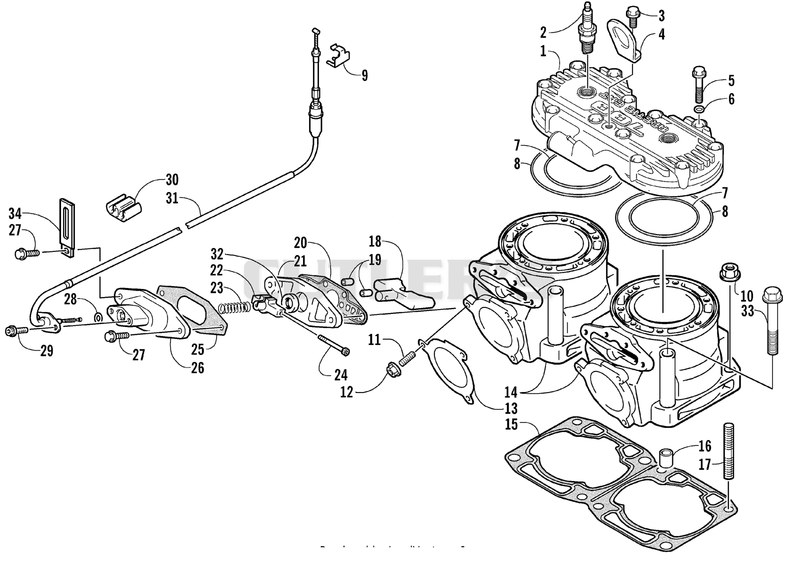 CYLINDER AND HEAD ASSEMBLY [80332]