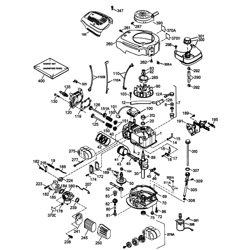 Engine Assembly No 2 Tecumseh LEV120-362004A