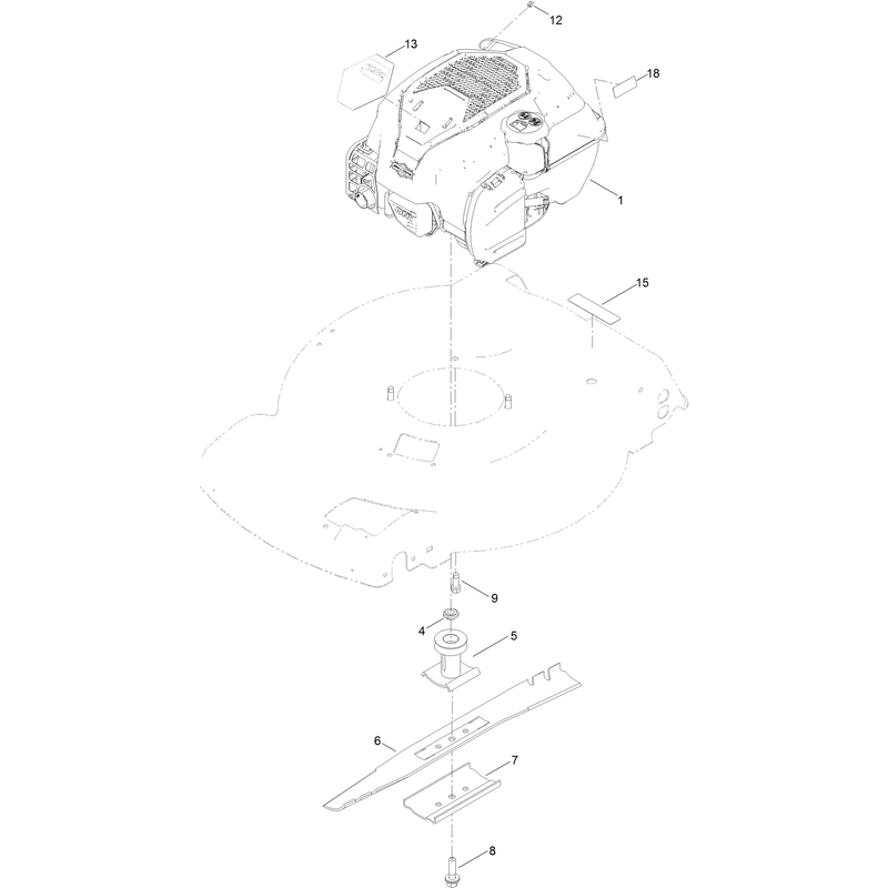 Engine and Blade Assembly