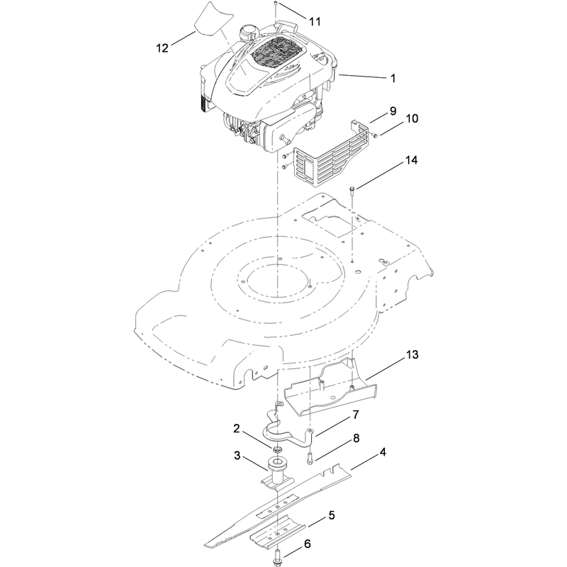 Engine and Blade Assembly