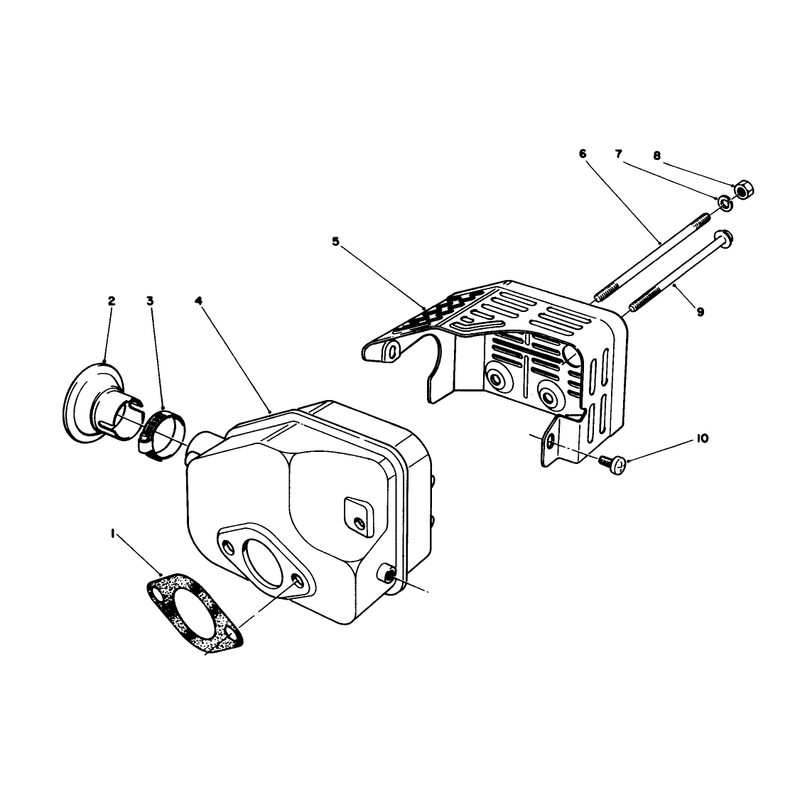Muffler Assembly Engine No 47ph7 Engine No 47pg6