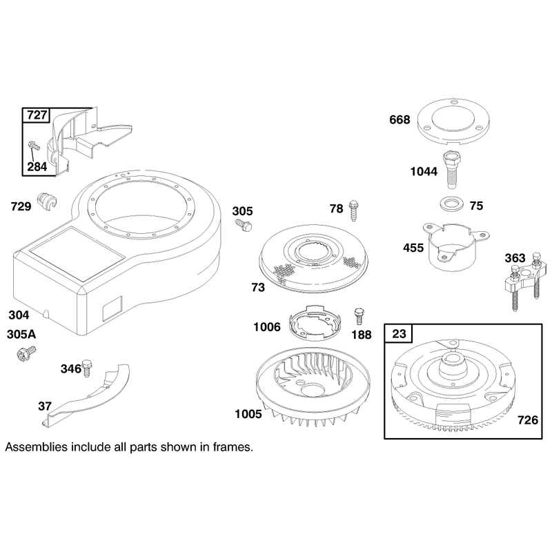 Engine Briggs and Stratton Model 284707-1148-E1