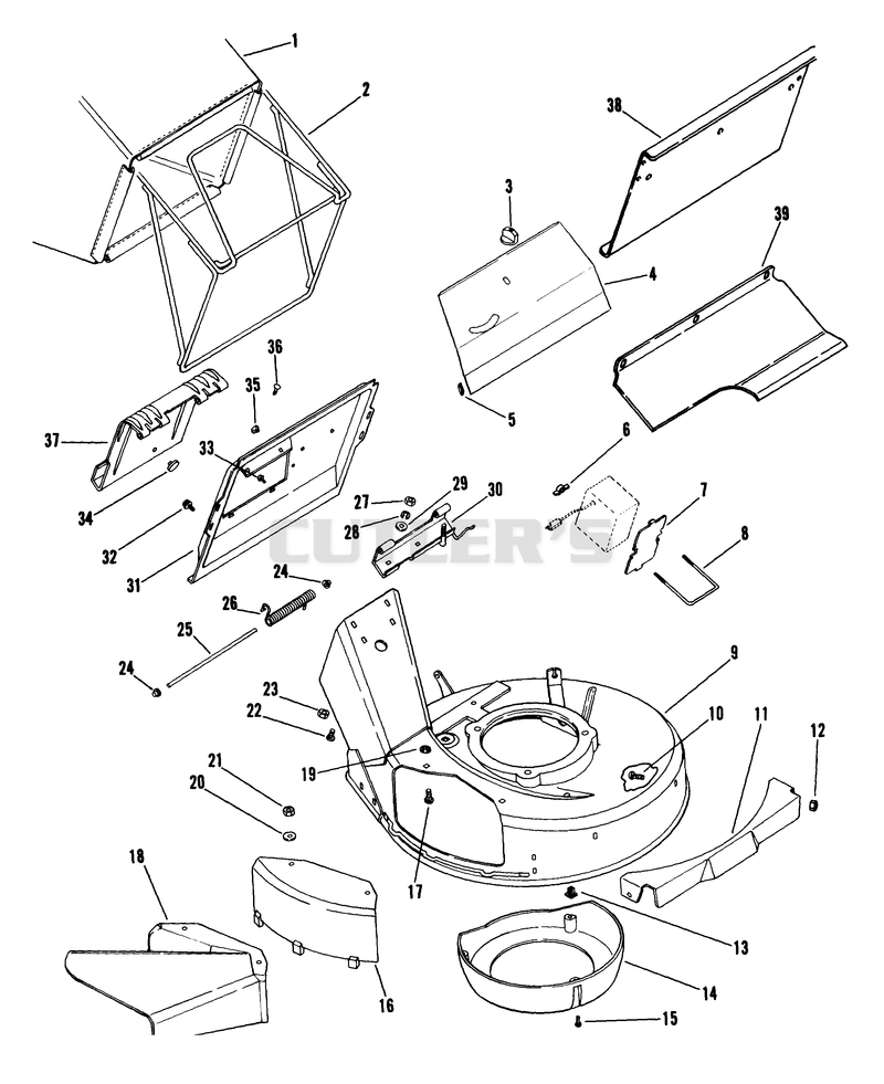 Mower Pan & Bag