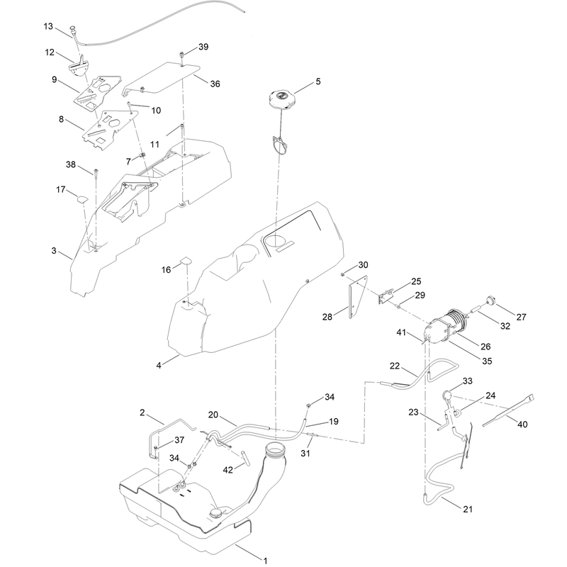 Body Styling and Fuel Tank Assembly