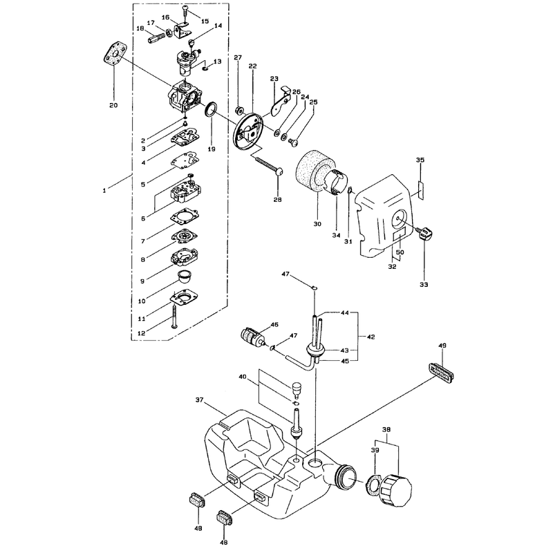 Carburetor And Fuel Assembly
