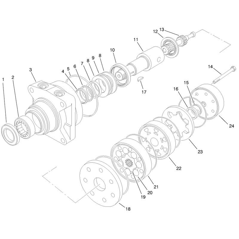 Hydraulic Motor Assembly No 98-4704