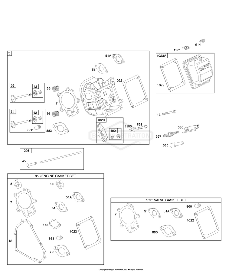 Cylinder Head, Gasket Set - Engine, Gasket Set - Valve, Valves