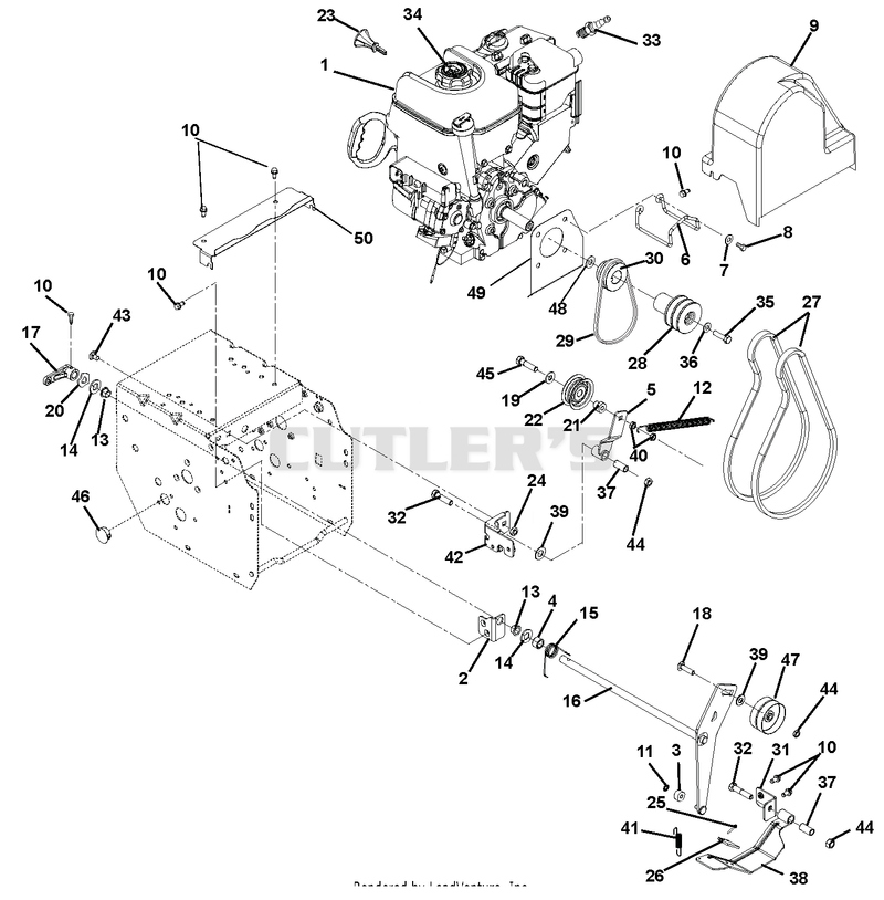 Engine And Belt Drive