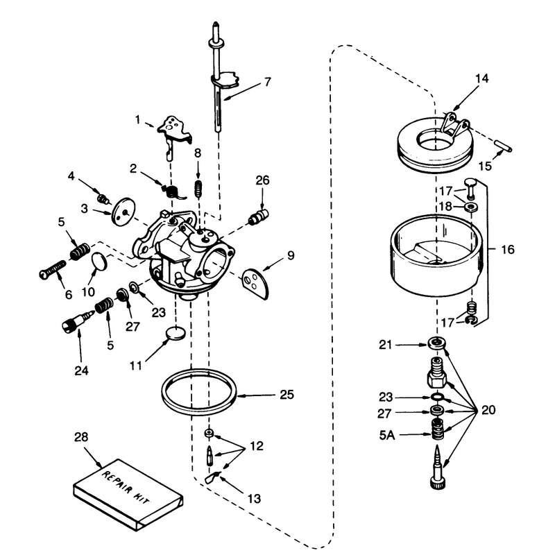 Carburetor Tecumseh No. 632379a