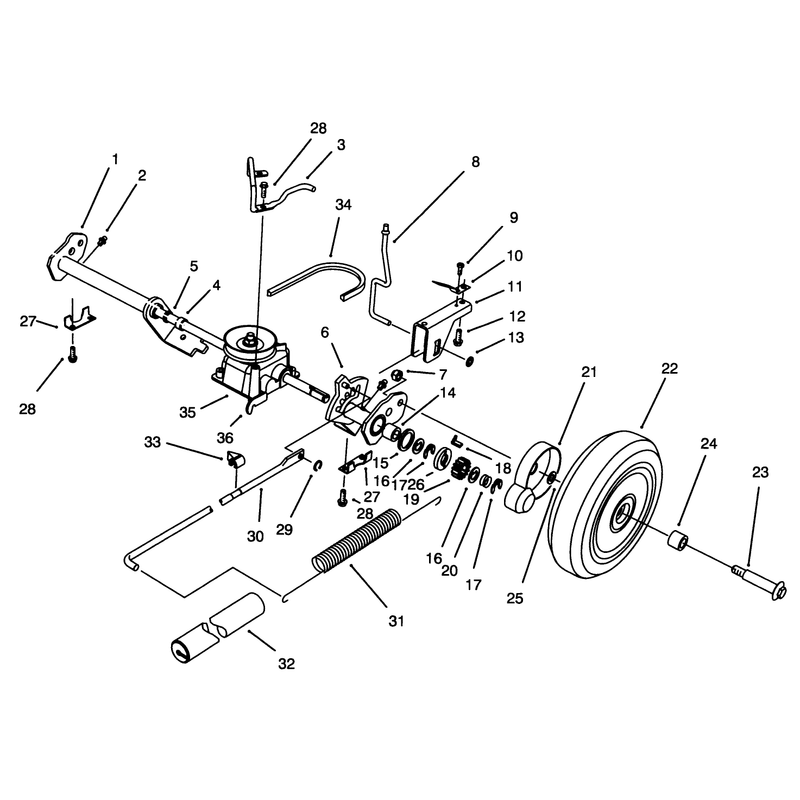 Sp Rear Axle Assembly