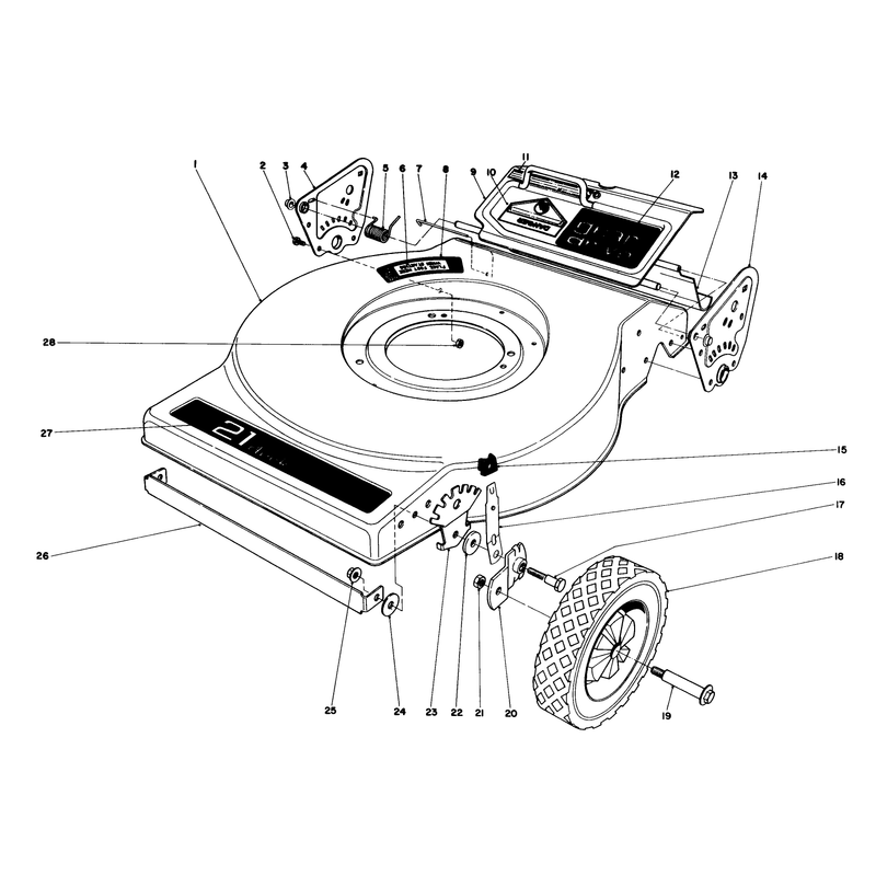 Mower Housing Model No 16890