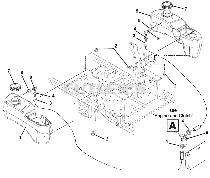 Fuel Tanks And Hoses - Non EFI