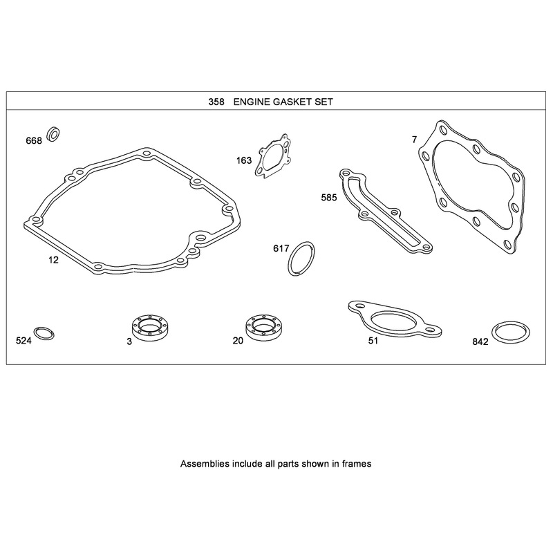 Engine Gasket Set Briggs and Stratton 124T02-0161-B1