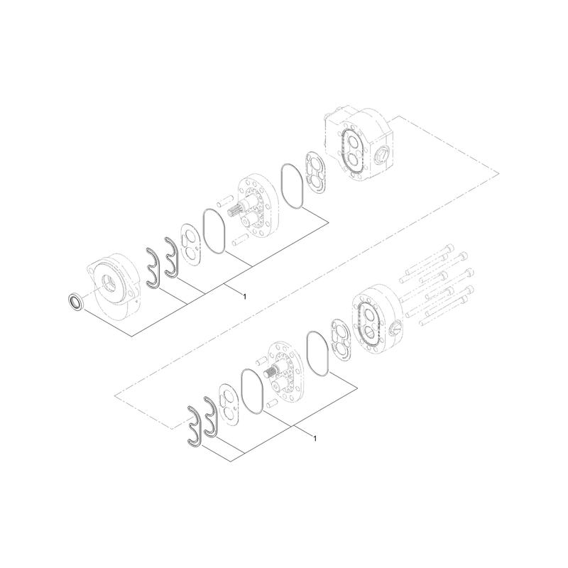 Hydraulic Gear Pump Assembly No. 127-6550