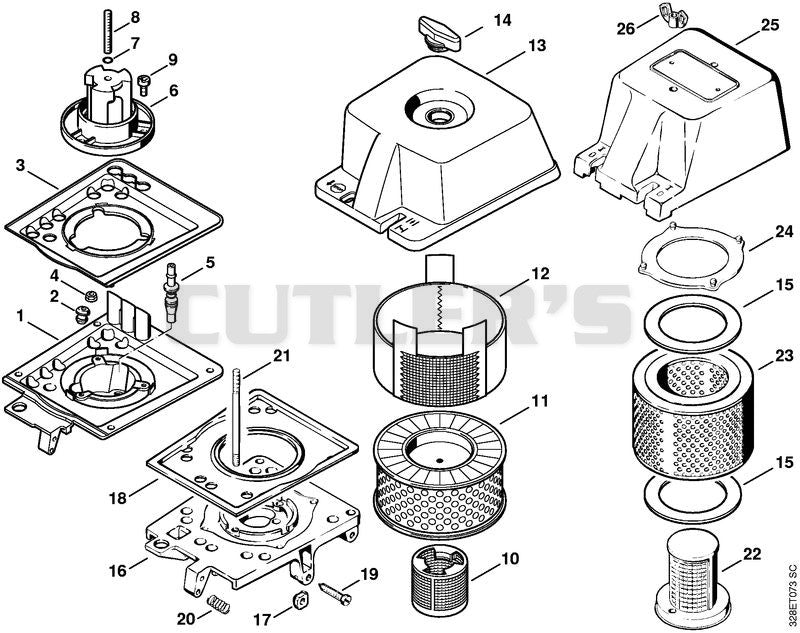 Filter housing, Air filter