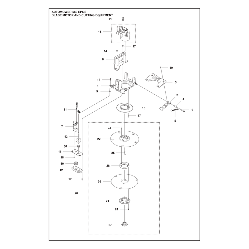 BLADE MOTOR AND CUTTING EQUIPMENT