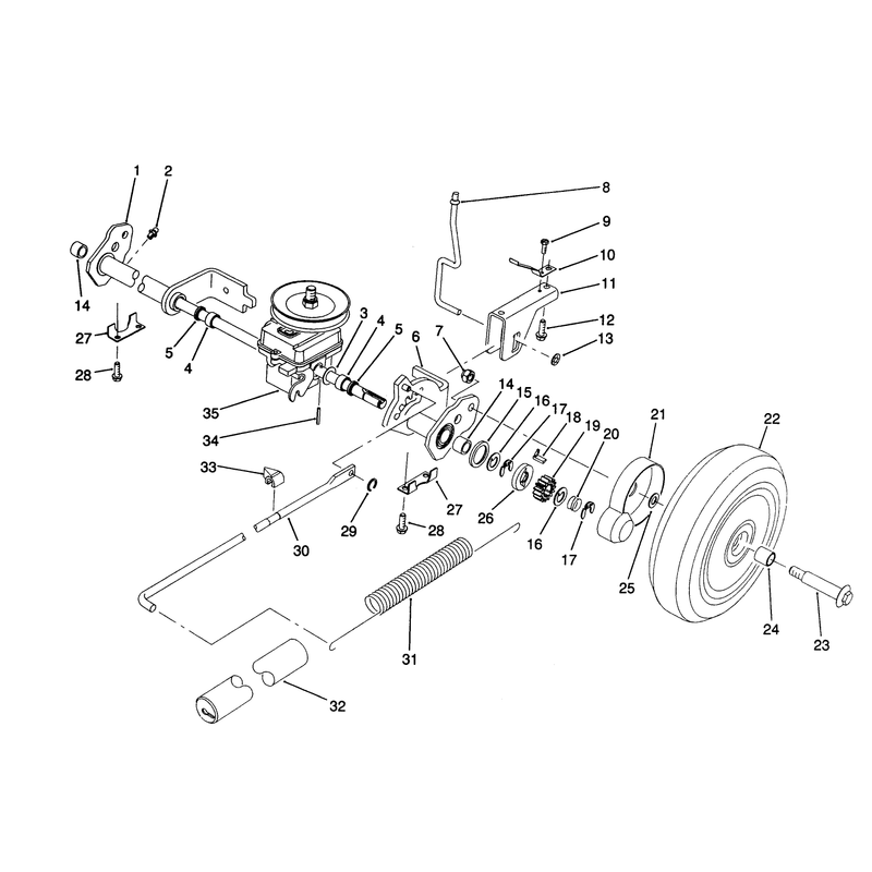 Sp Rear Axle Assembly