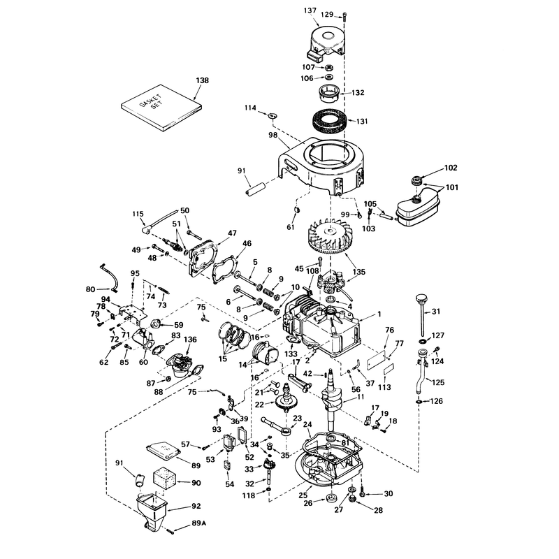 Engine Tecumseh Model Lav40-50329c