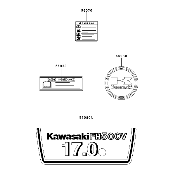 Label Kawasaki Fh500v-As30