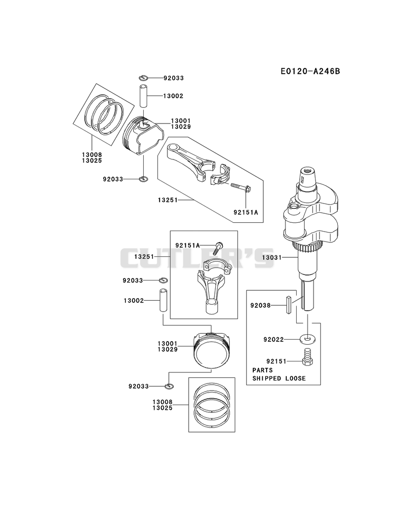 PISTON/CRANKSHAFT