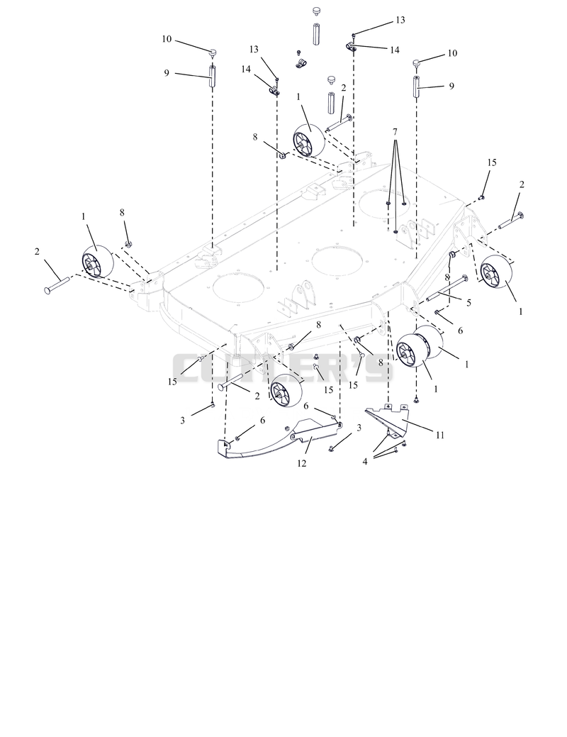 Anti-Scalp Wheels and Baffles - 48" - RD