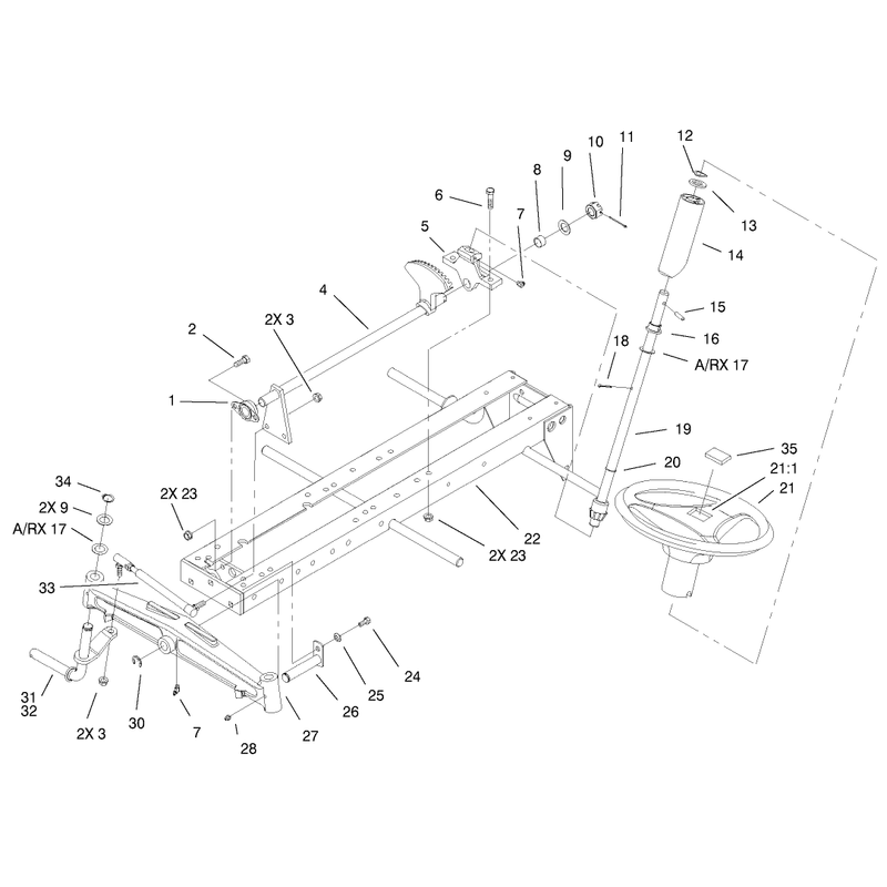 Frame Axle and Steering System