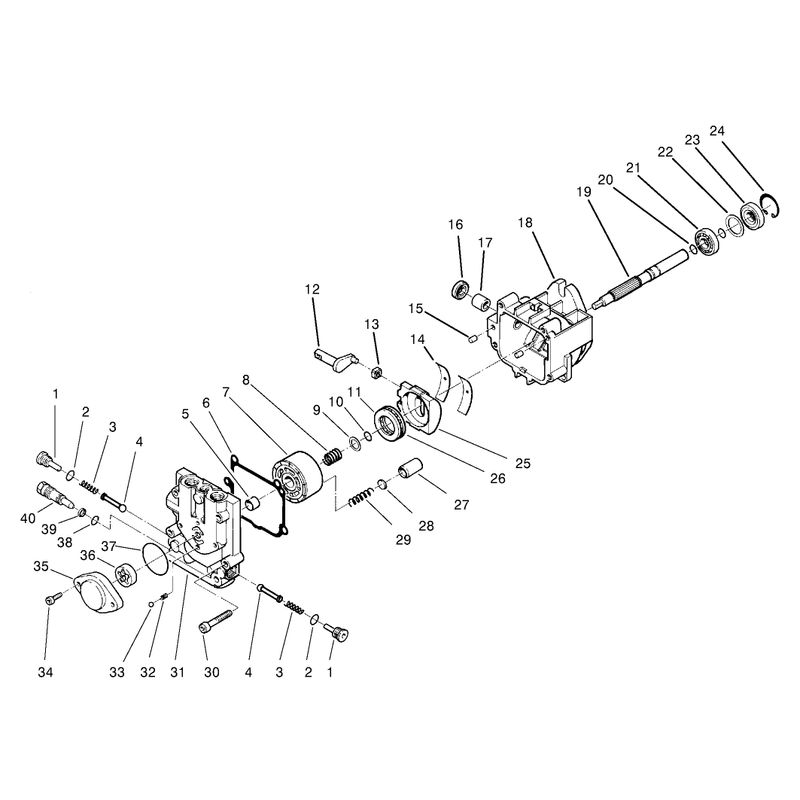 Hydraulic Pump Assembly No 95-1538
