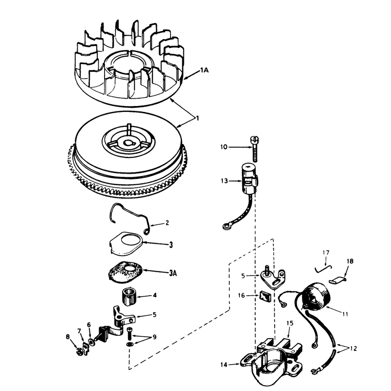 Magneto No. 610944a (5 H.p. Snowthrower Model No. 38040)