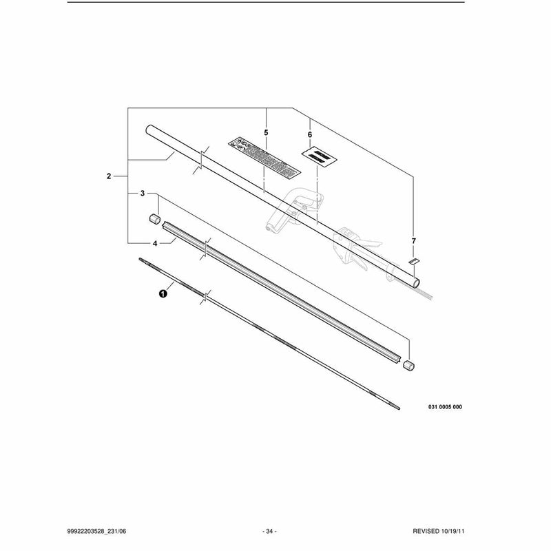 Main Pipe Assembly, Driveshaft