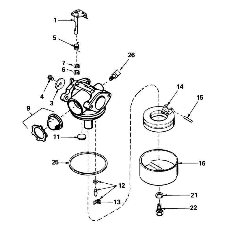 Carburetor No 632098