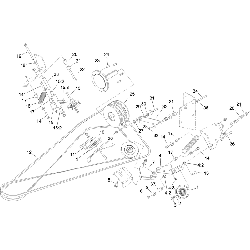 Deck Belt Drive Assembly