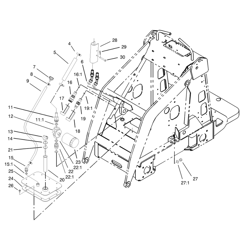 Hydraulic Tank and Filter Assembly