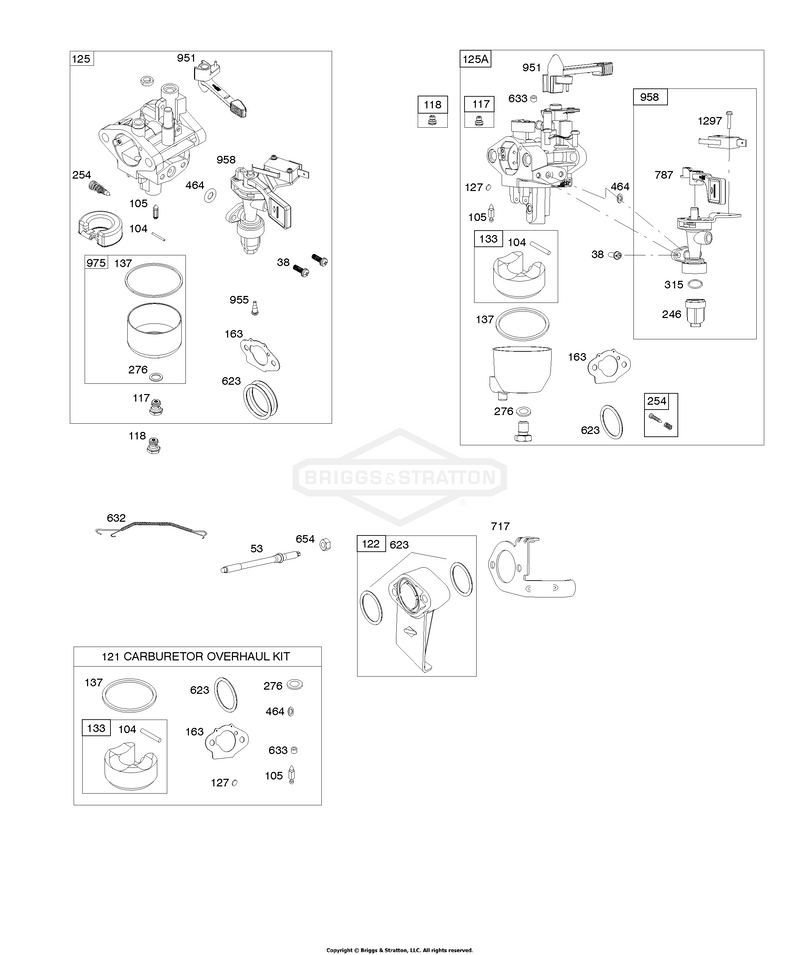 Carburetor, Carburetor Overhaul Kit, Fuel Supply