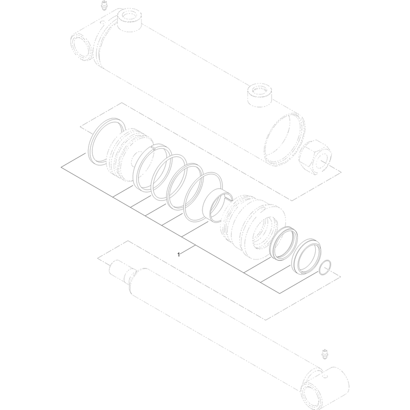 Hydraulic Cylinder Assembly No AU8HC25036