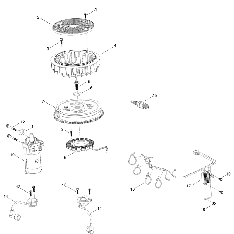 Ignition and Electrical  Engine Assembly No. 127-9041