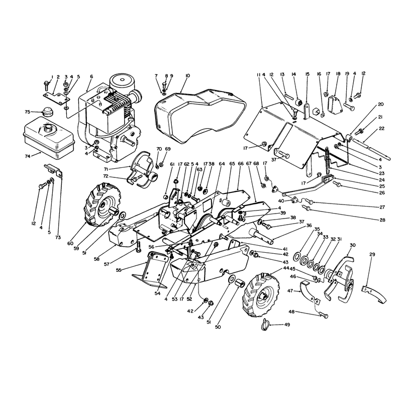 Engine And Frame Assembly