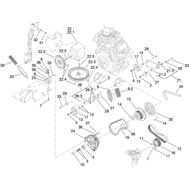 Hydro and Gearbox Assembly