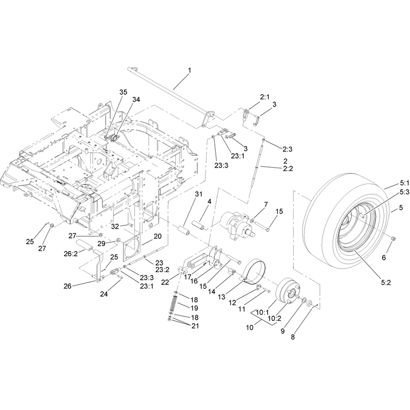 Parking Brake and Wheel Assembly