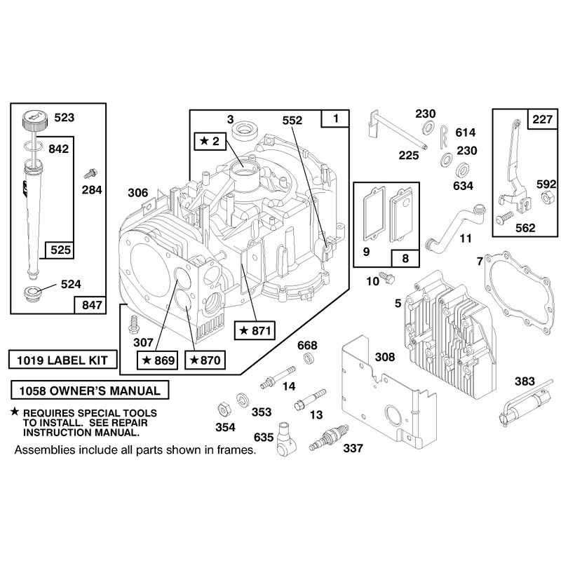 Engine Briggs and Stratton Model 28m707-0127-01