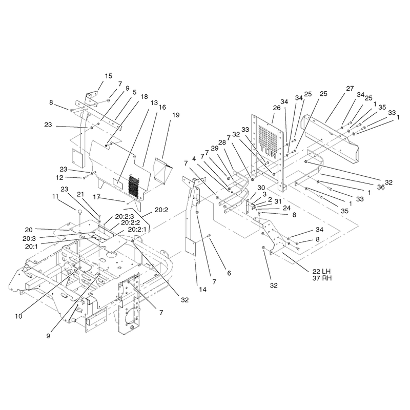 Cooling Mounting Frame Assembly