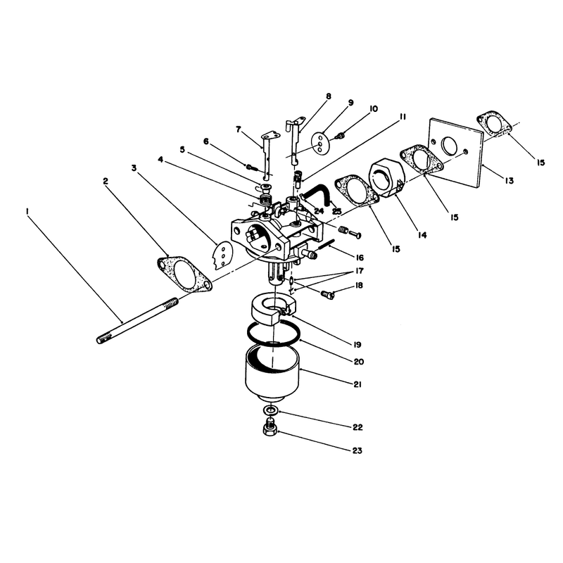 Carburetor Assembly Engine Model No 47pj8