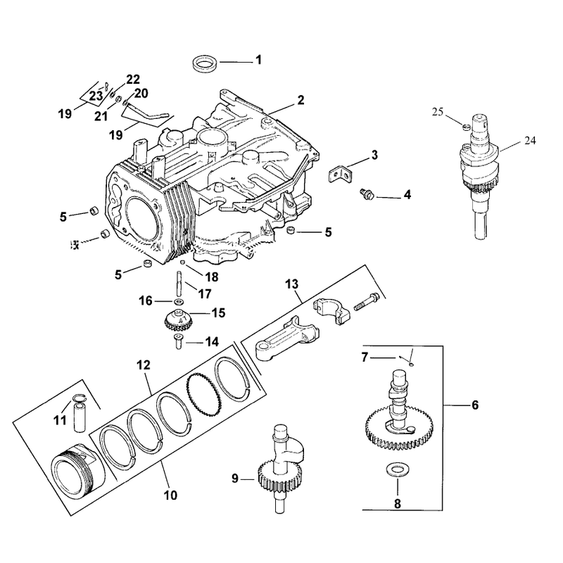 Crankcase Assembly Kohler CV13T PS 21524